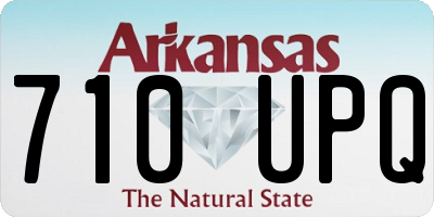 AR license plate 710UPQ