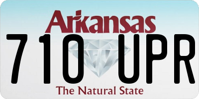 AR license plate 710UPR