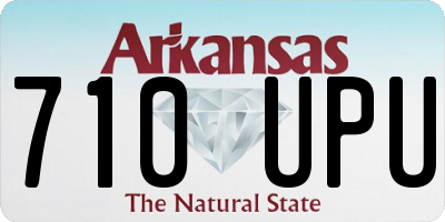 AR license plate 710UPU