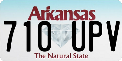 AR license plate 710UPV
