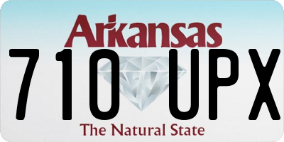 AR license plate 710UPX