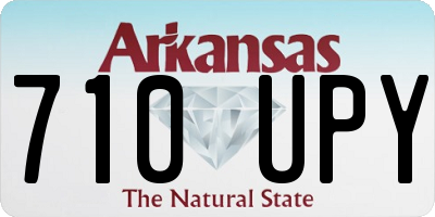 AR license plate 710UPY