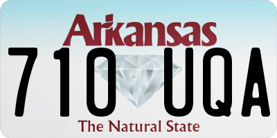 AR license plate 710UQA