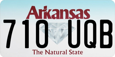 AR license plate 710UQB