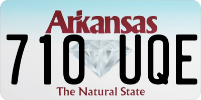 AR license plate 710UQE