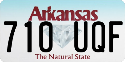 AR license plate 710UQF