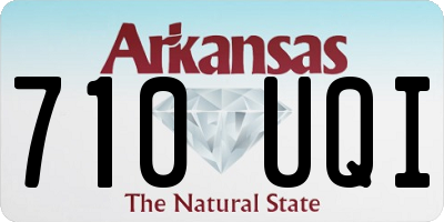 AR license plate 710UQI