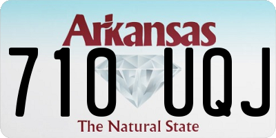 AR license plate 710UQJ
