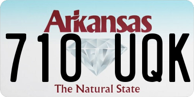 AR license plate 710UQK