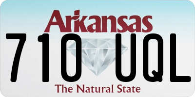 AR license plate 710UQL
