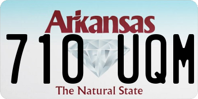 AR license plate 710UQM