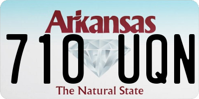 AR license plate 710UQN
