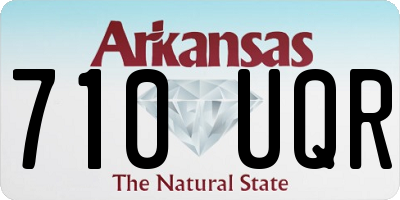 AR license plate 710UQR