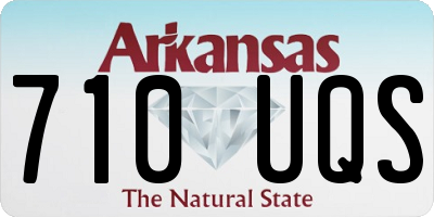AR license plate 710UQS