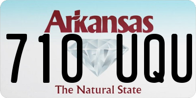 AR license plate 710UQU