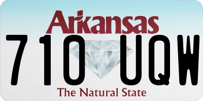 AR license plate 710UQW