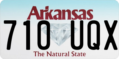 AR license plate 710UQX