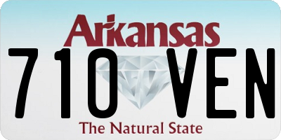 AR license plate 710VEN