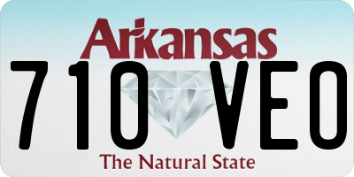 AR license plate 710VEO