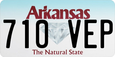 AR license plate 710VEP