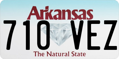 AR license plate 710VEZ