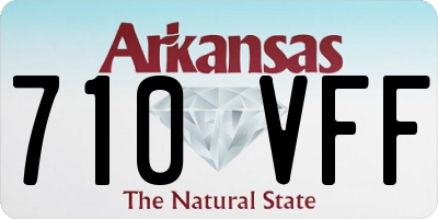 AR license plate 710VFF