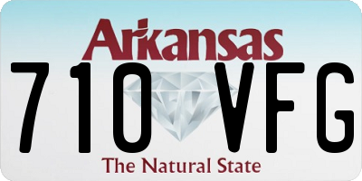AR license plate 710VFG