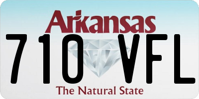 AR license plate 710VFL