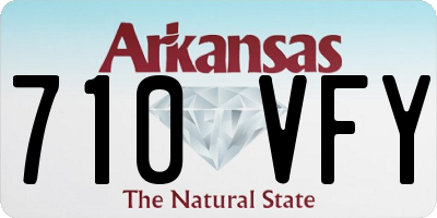 AR license plate 710VFY