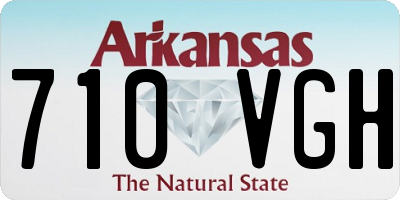 AR license plate 710VGH