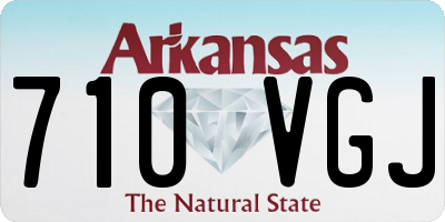 AR license plate 710VGJ