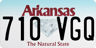 AR license plate 710VGQ