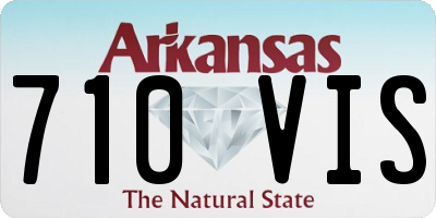 AR license plate 710VIS