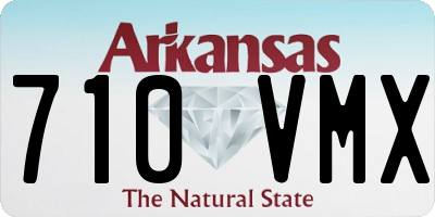 AR license plate 710VMX