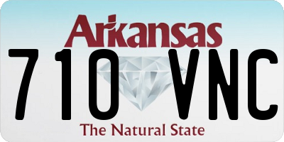 AR license plate 710VNC