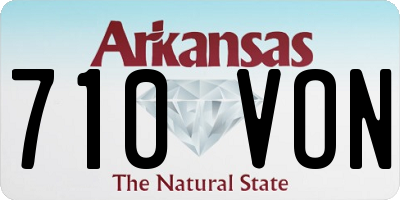 AR license plate 710VON