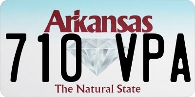 AR license plate 710VPA