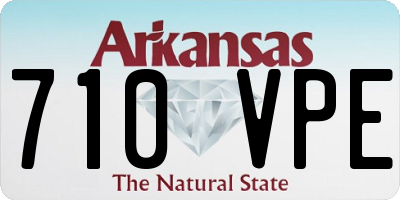 AR license plate 710VPE