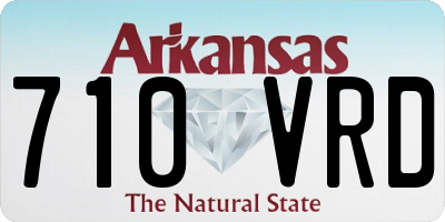 AR license plate 710VRD