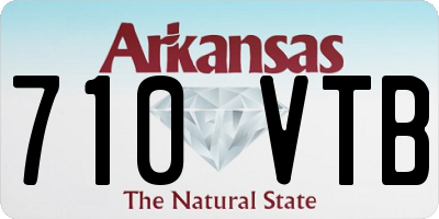 AR license plate 710VTB