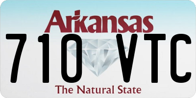 AR license plate 710VTC