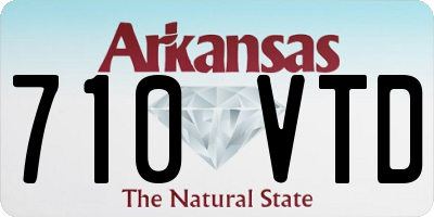 AR license plate 710VTD