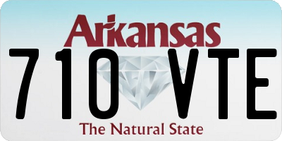 AR license plate 710VTE