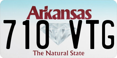 AR license plate 710VTG