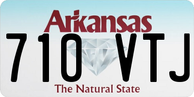 AR license plate 710VTJ
