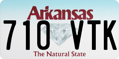 AR license plate 710VTK