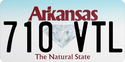 AR license plate 710VTL