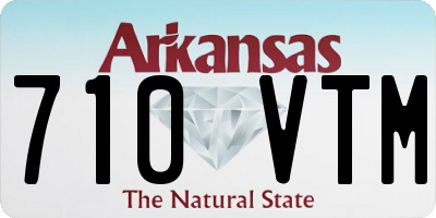 AR license plate 710VTM