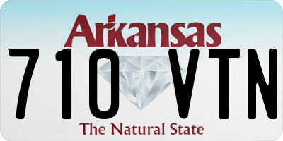 AR license plate 710VTN