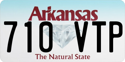 AR license plate 710VTP